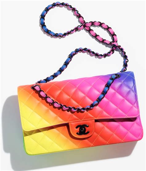 yellow chanel bag|rainbow chanel bag.